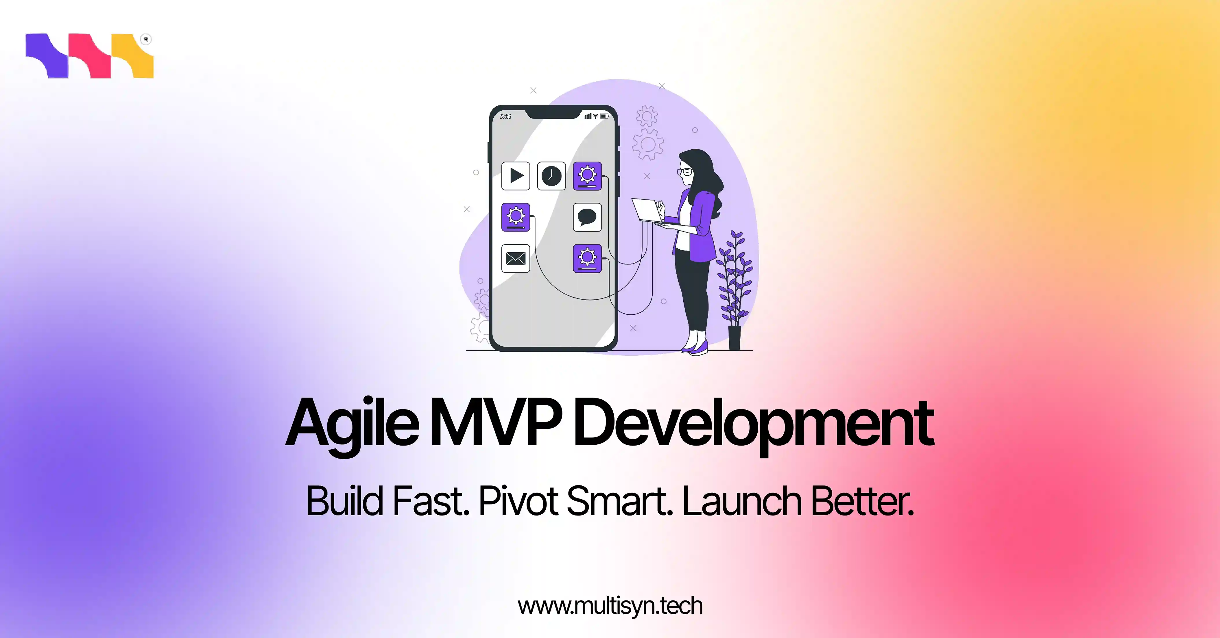 Powerful visual showing Agile MVP development in action! Discover how startups build smarter, faster, and with less risk using Agile.
